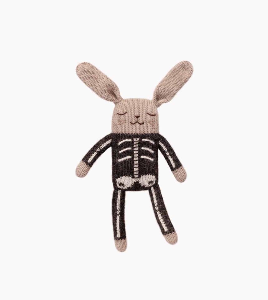 Bunny knit toy | skeleton costume