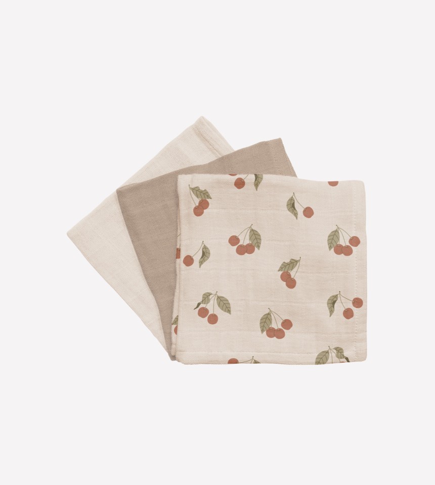 3 pack muslin wipes