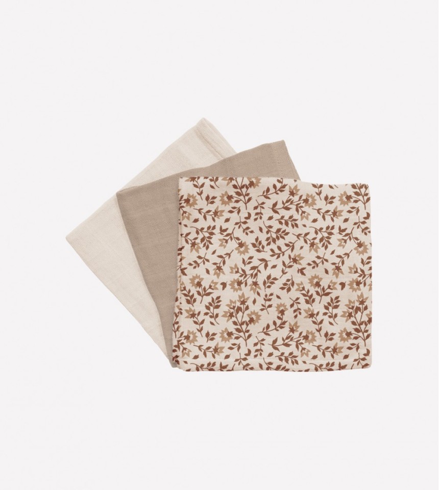 3 pack muslin wipes