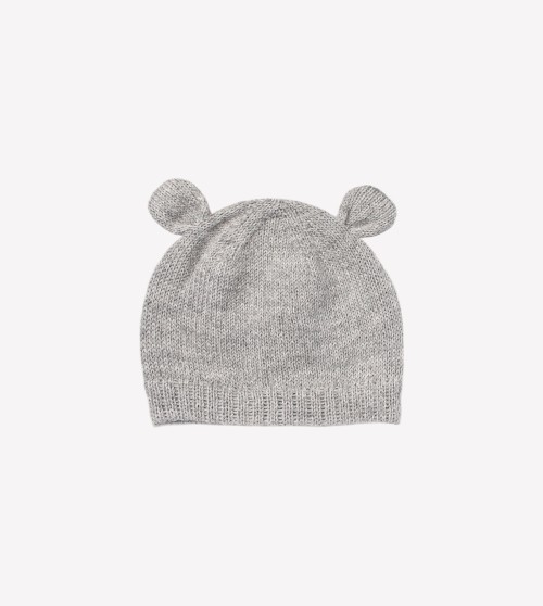 Knitted baby beanie bear