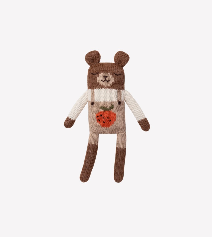 Clementine bear knit toy Main Sauvage x Hejlenki