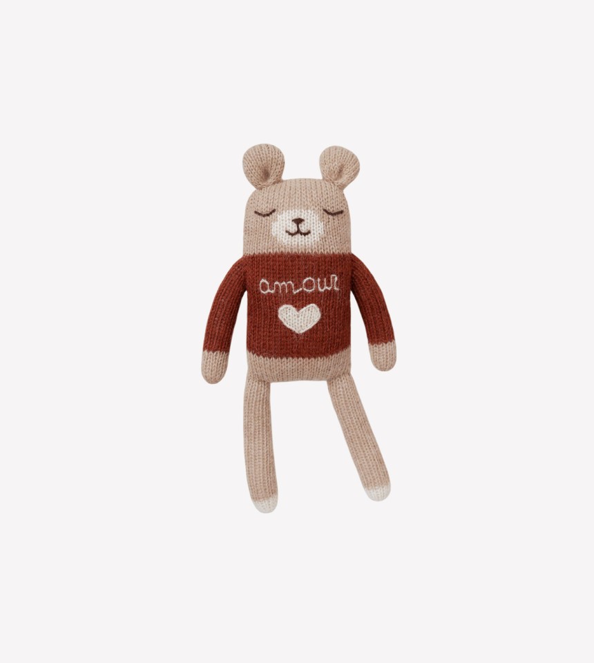 Teddy knit toy | amour